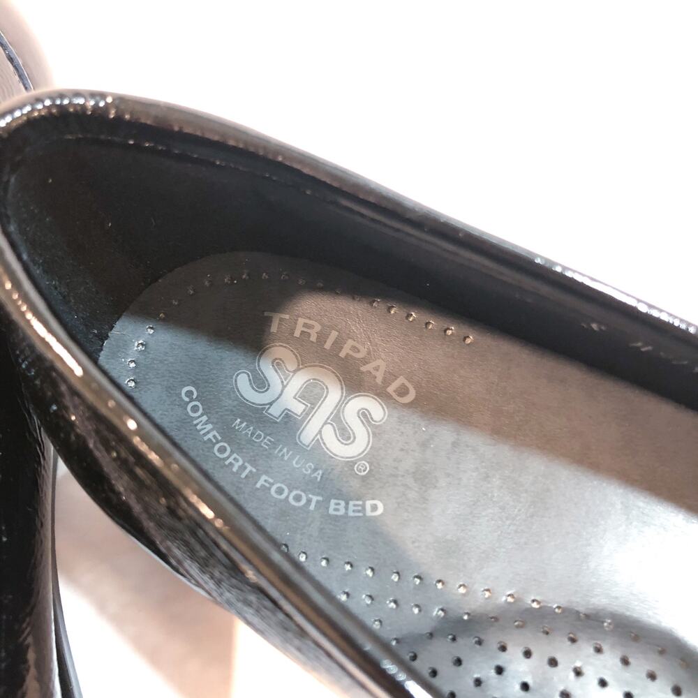 SAS Metro Black Patent Leather Loafers Flats - Picture 8 of 11